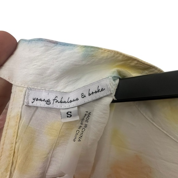 Young Fabulous & Broke Cruz Open Back Ruffle Maxi Dress Papaya Summer of Love S - Picture 5 of 8